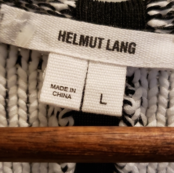 Helmut Lang Black Ombre & Sheer Crewneck Sweater L NWOT - Picture 11 of 12